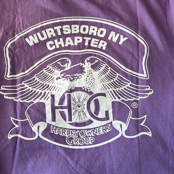 Woman’s HOG Tee Shirt, Size Large, Purple - Picture 4 of 4